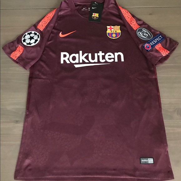 barcelona jersey maroon